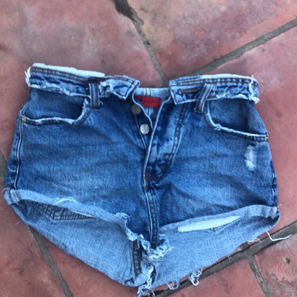 Denim shorts